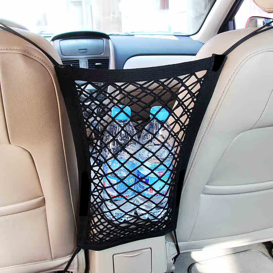 Back Seat Mesh Dog Barrier with Storage Pocket, image 4